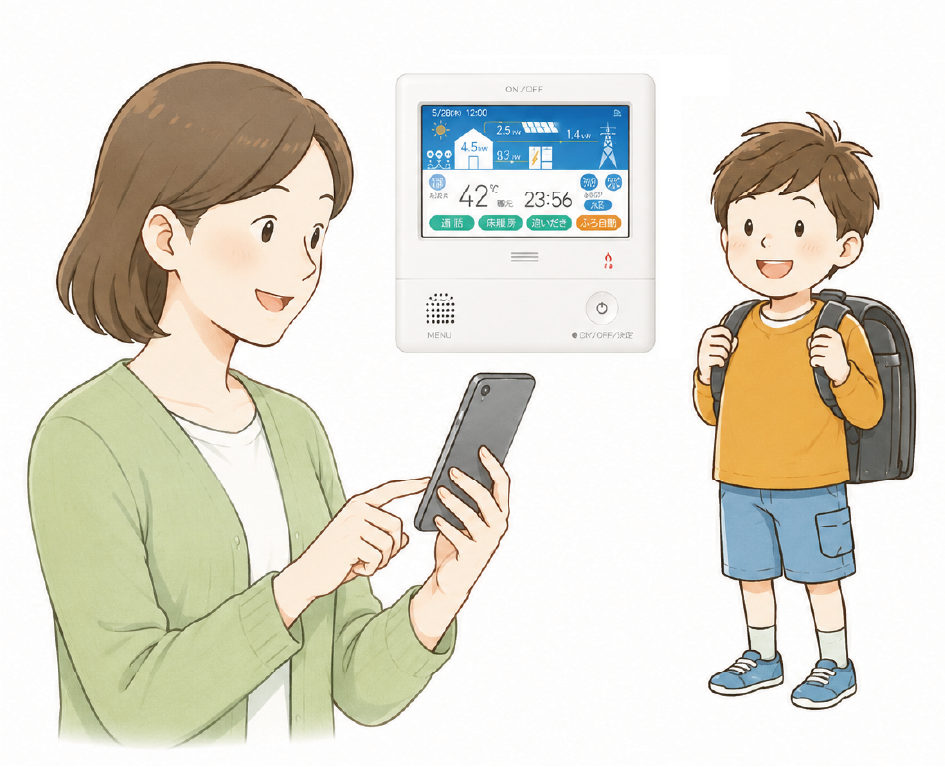 家族とつながるツナガルスイッチ